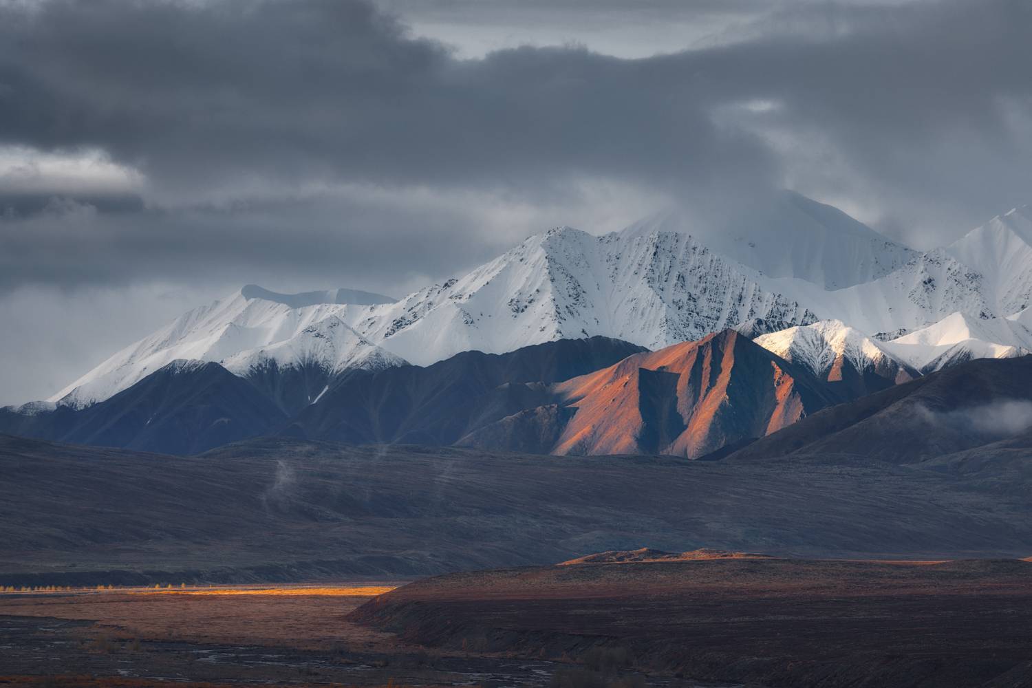 республика_саха_якутия саха якутия оймяконский_улус оймяконье хребет_сунтар-хаята первый_снег, Шишкин Дмитрий