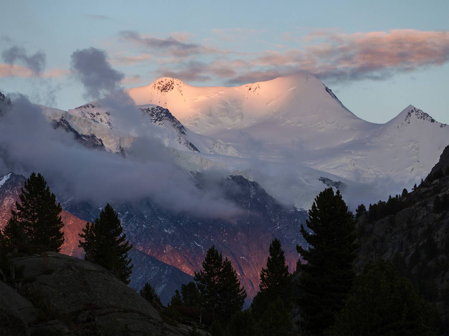 алтай, белуха, закат, Станислав