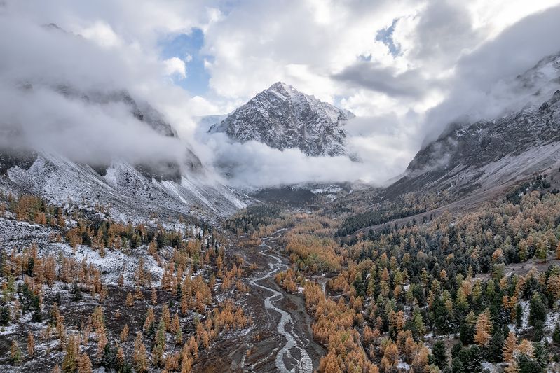 алтай, актру Актру в облаках фото превью