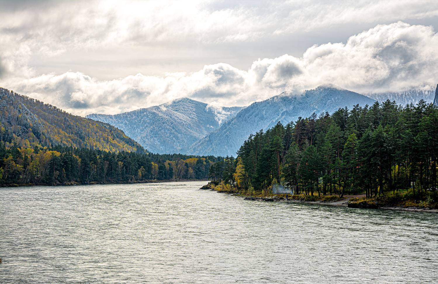 осенний пейзаж в горном алтае, Татаркин Вячеслав