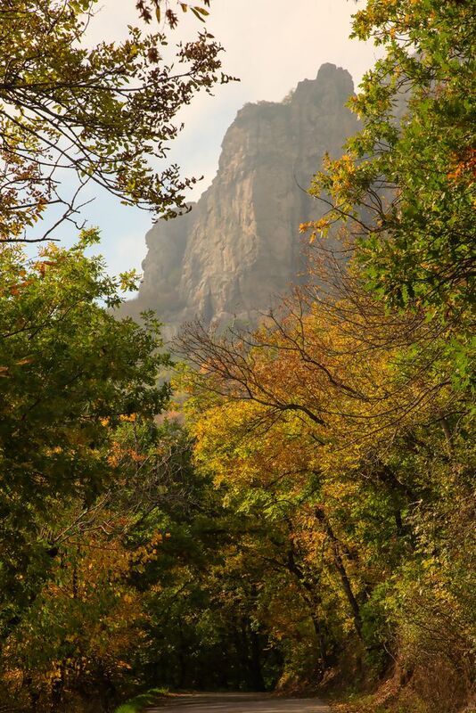 дорога,пейзаж,бештау,кмв,гора,осень Осень на горе Бештау фото превью