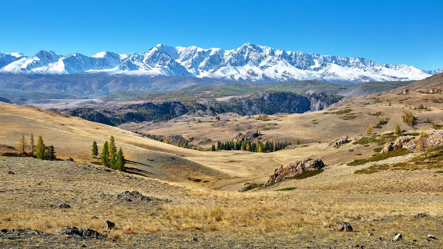 пейзаж, осень, горы, Горный Алтай, Александр Потапов