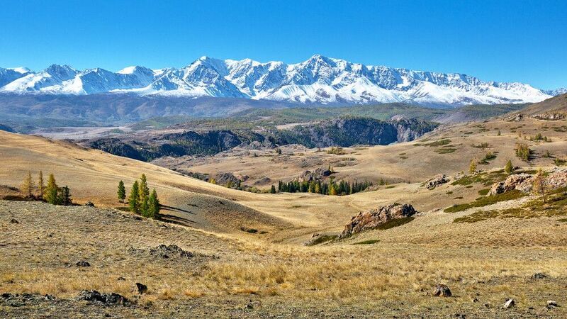 пейзаж, осень, горы, Горный Алтай Северо Чуйский  фото превью