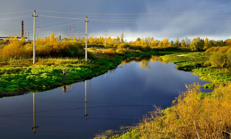 Autumn fishing фото превью