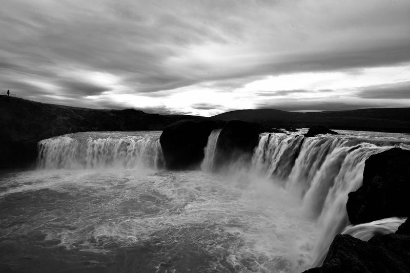 Landscapes, Waterfall, Iceland, Goðafoss Waterfall,  Наедине с природой фото превью
