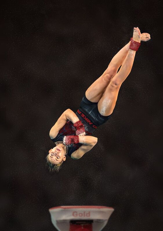 #gymnastics #sport #sports_photography One and a Half Twist Dismount фото превью
