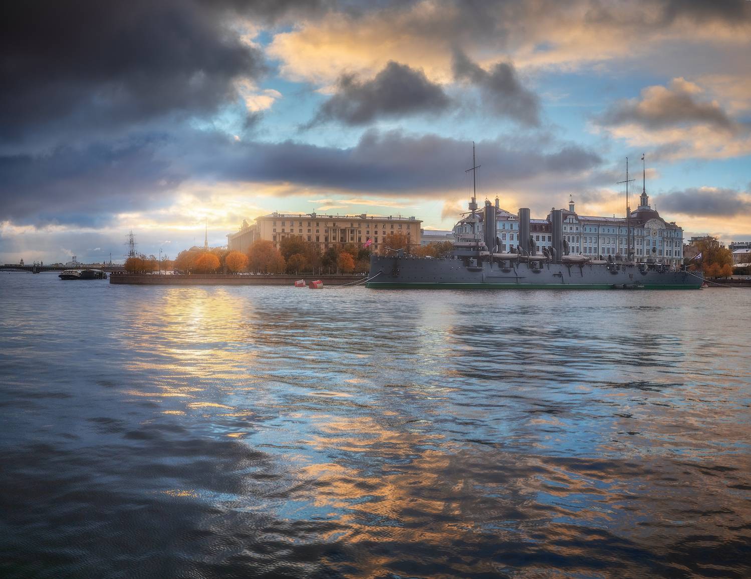 спб, питер, осень, закат, Марголин Алексей