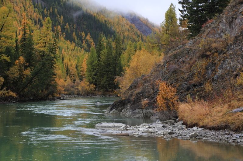 Осенняя р.Чуя фото превью