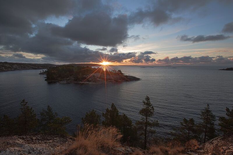 карелия, ладожские шхеры, осень, утро. Утро Ладоги. фото превью