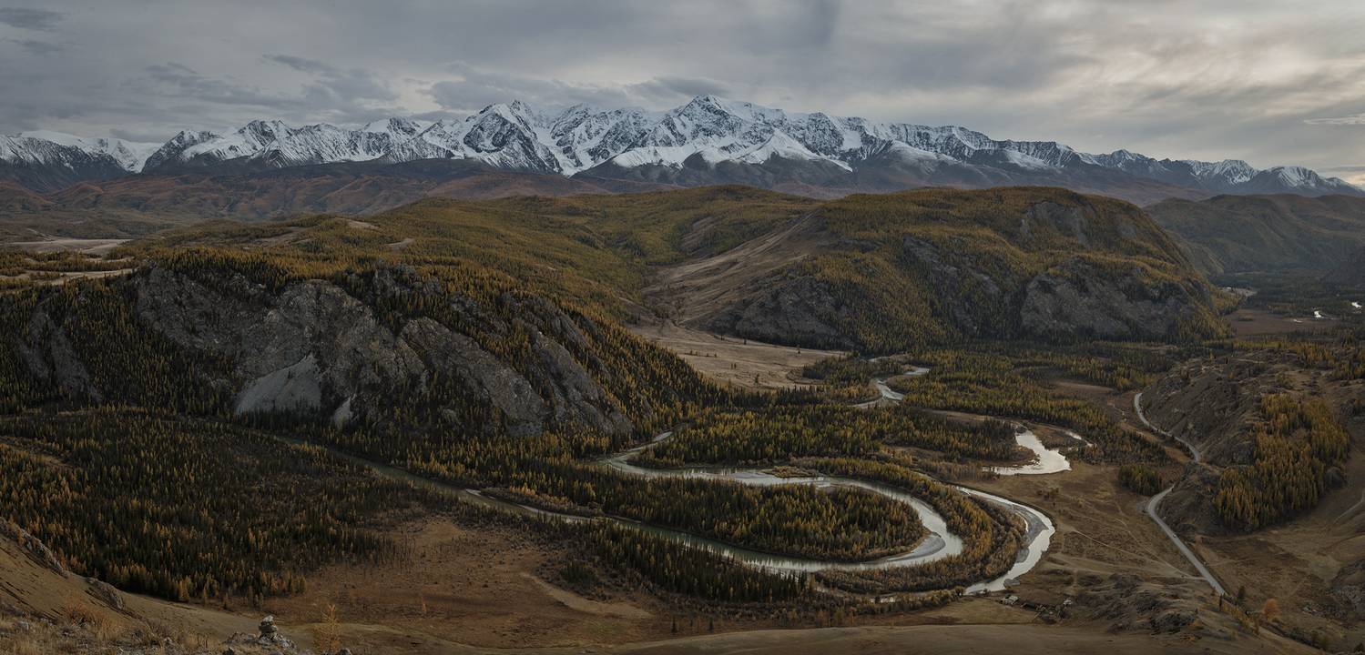 алтай, горы, река, долина, чуя, сопки, осень, Игорь Токарев