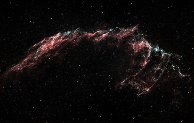 Туманность Рыбачья сеть в созвездии Лебедя фото превью