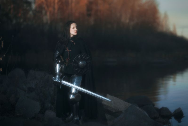 постановочное фото, кино, сказка, сказочное, ретро, стилизация, портрет, войн, доспехи Snow White - The Wars фото превью