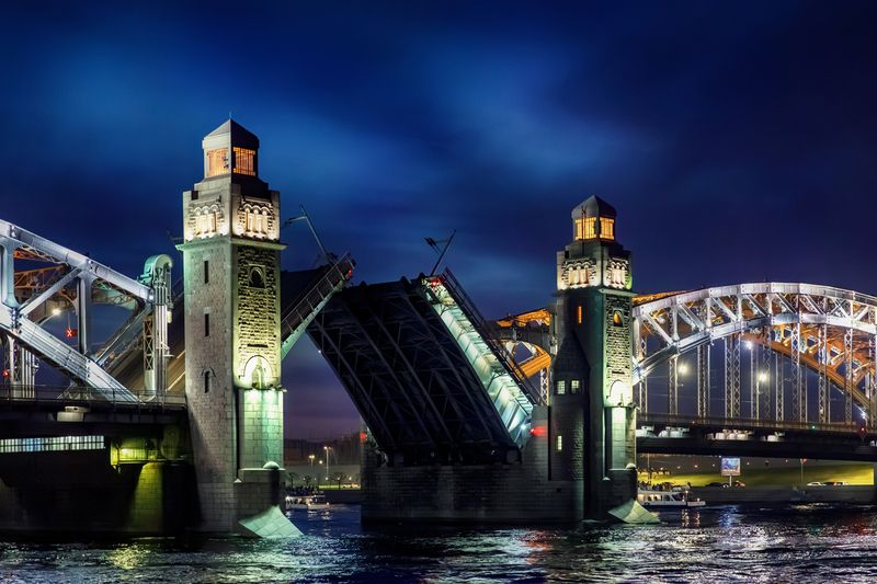 Большеохтинский мост фото превью