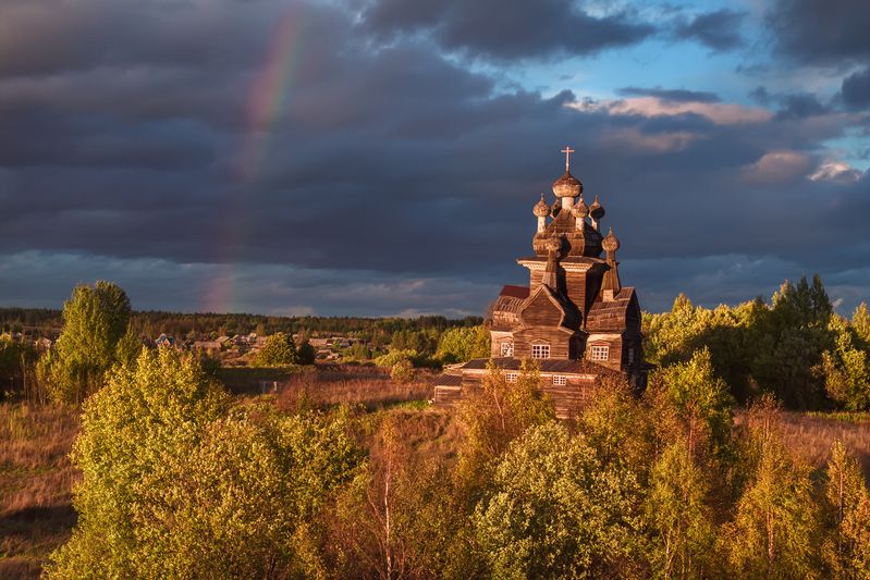 жеребцова гора Осенним вечером в Подпорожье... фото превью