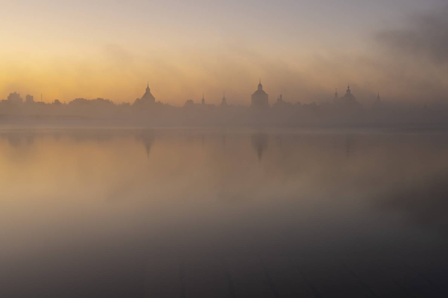 туман, вологодская область, кириллов, сиверское озеро, Дейнекина Галина