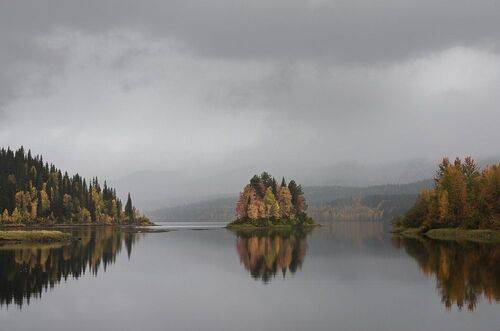 Пасмурная осень. Паанаярви.