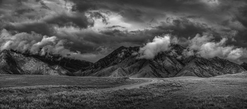 горы, облака, алтай, дорога, после, дождя Облака фото превью