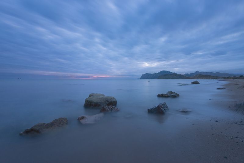 крым, море, закат, пейзаж, тихая бухта, коктебель Два вечера в Тихой бухте фото превью