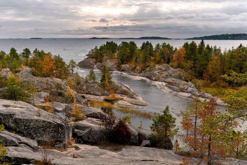 #landscape #autumn  Карелия, остров Хонкасало фото превью
