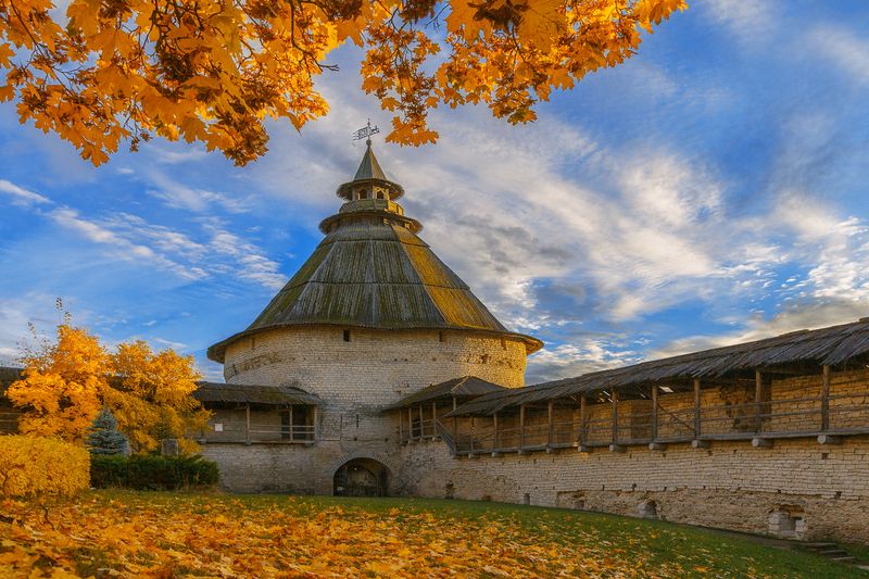 осень, небо, природа, архитектура В городе осень.... фото превью