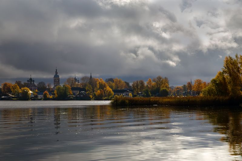 горы, озеро, пейзаж, облака, отражение, утро Утоо фото превью