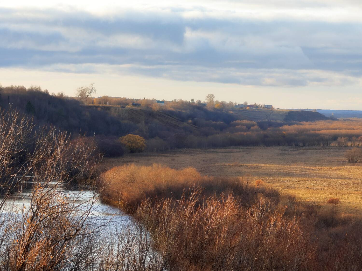 пейзаж, осень, природа, река, небо, Александр Титов