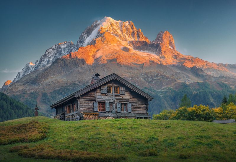 France, landscape photography, landscapes, outdoors, travel, alps, mountains  The Hut фото превью