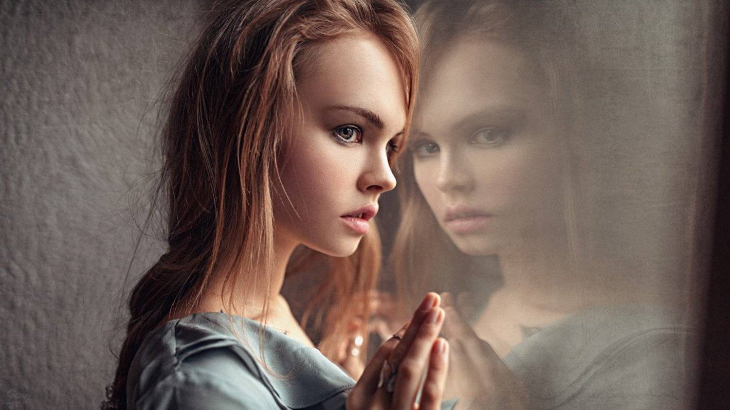 Art, Mirror, Mood, Portrait, Арт, Настроение, Отражение, Портрет, Георгий Чернядьев