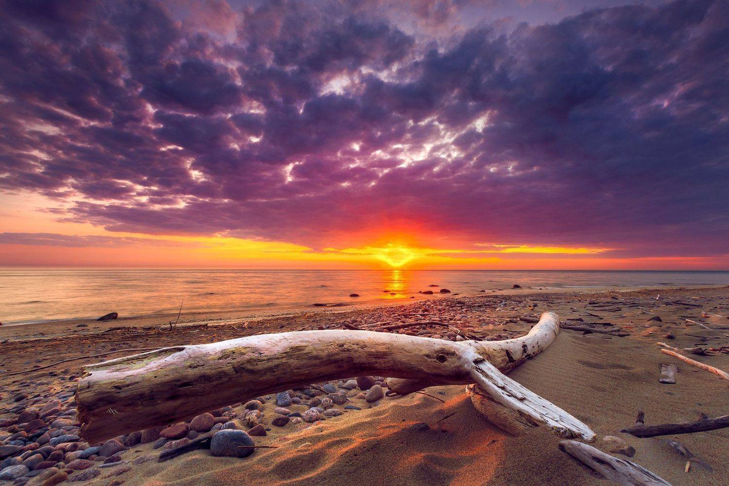 Baltic Sea, Colors, Lithuania, Sunset, Руслан Болгов (Axe)