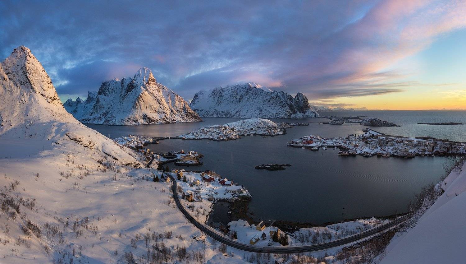 Lofoten, Norway, Panorama, Reine, Болдычев Алексей