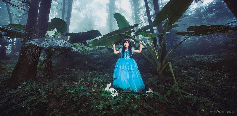 baby fine art in forest фото превью