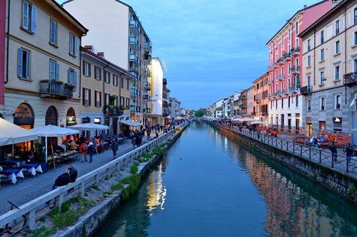 Прогулка по ночным каналам Милана