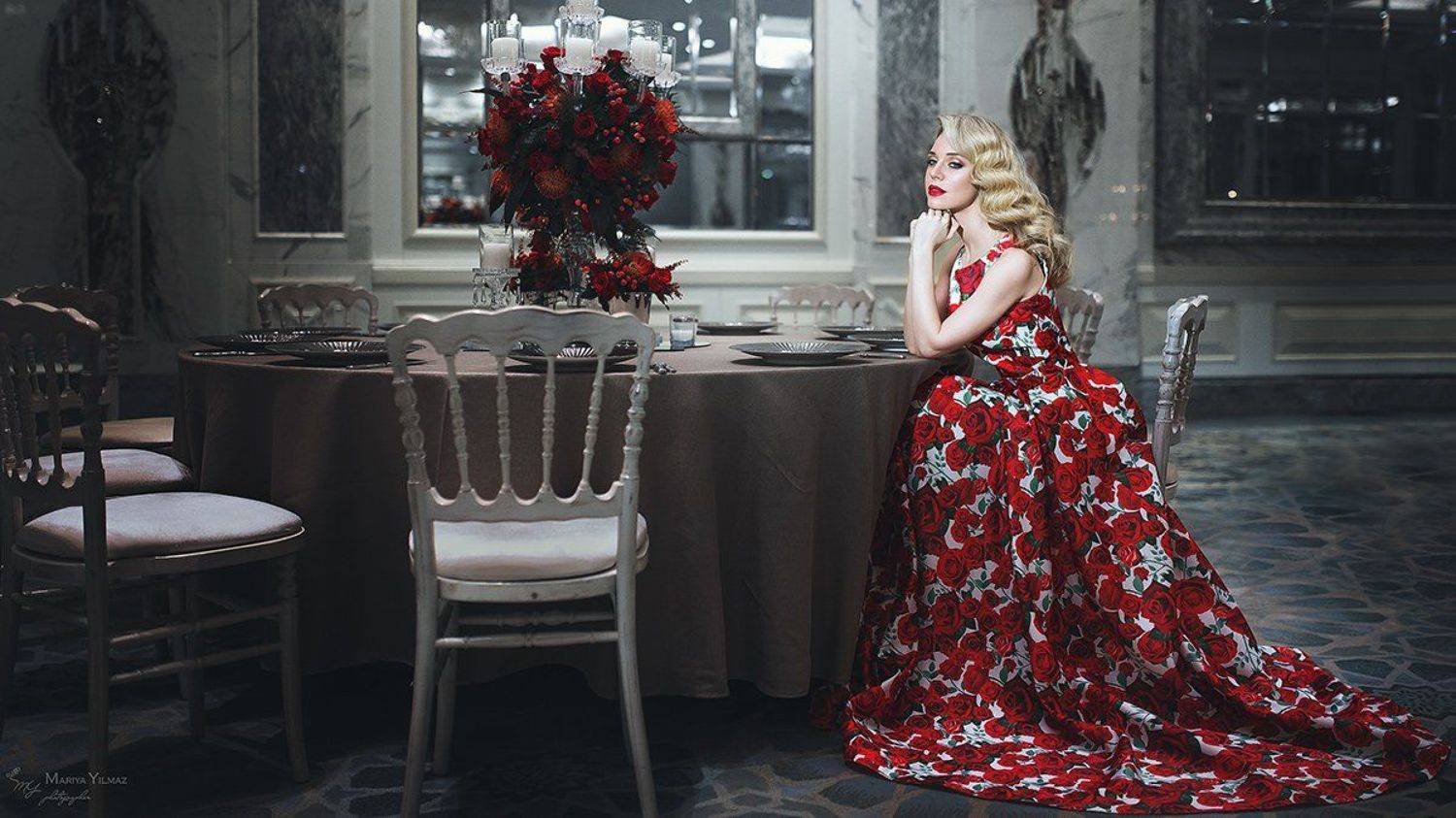 mariya yilmaz, model, mood, nikon d610, блондинка, в ресторане, девушка, мария йылмаз, модель, настроение, никон д610, отель, платье, романтика, Мария Йылмаз