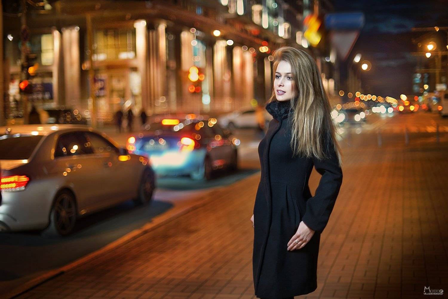 Краснодар, ночь, девушка, Матвеев Максим