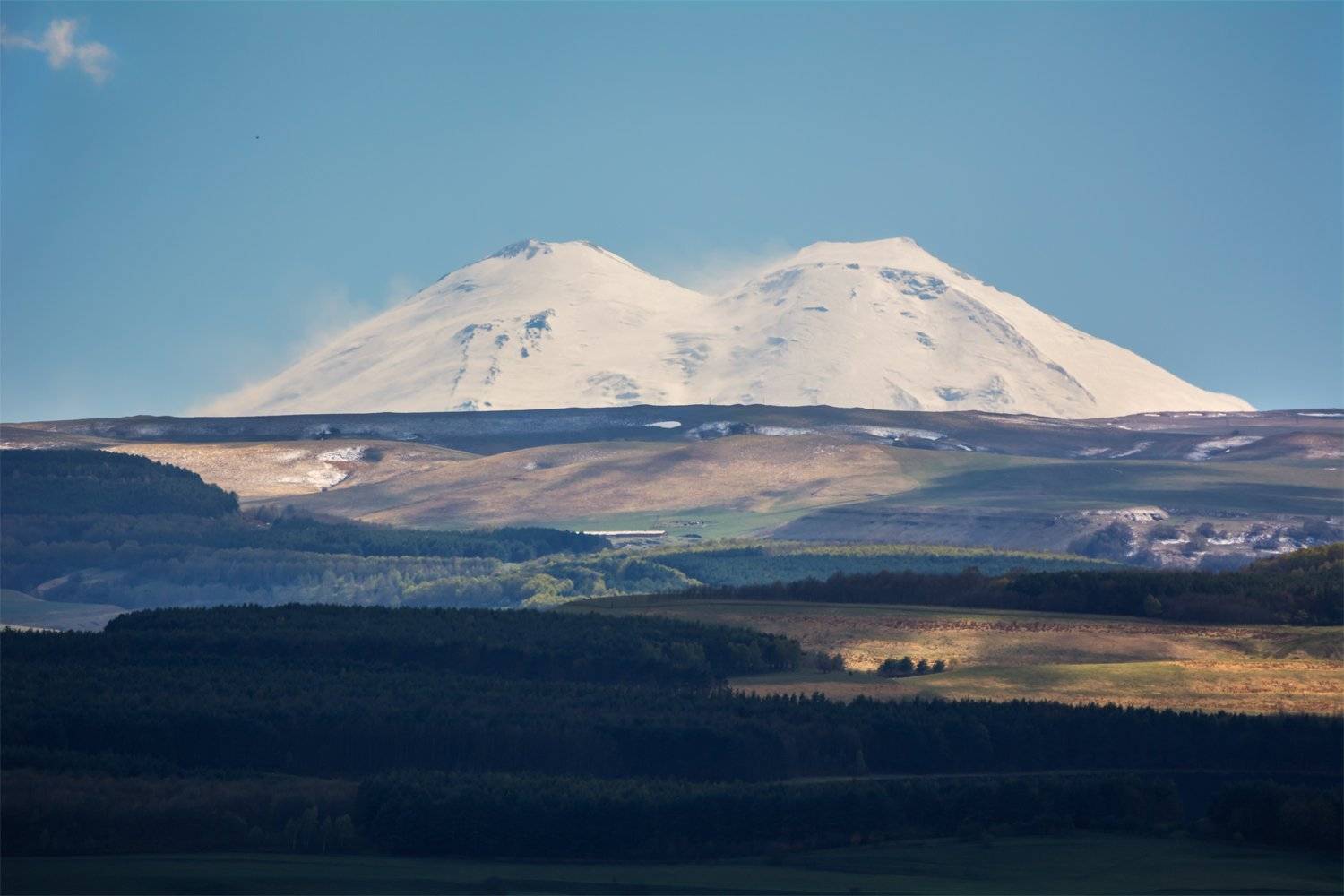 природа, пейзаж, кавказ, горы, весна, эльбрус, Альберт Беляев