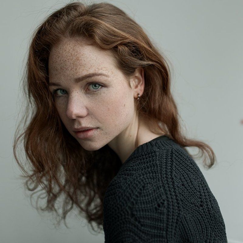 девушка, портрет, sony alpha, a900, 35mm, portrait, popular, beautiful, рыжая, веснушки Katya фото превью