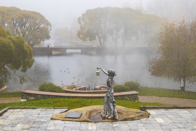 Киров, парк им.Киров, утро, туман, осень, октябрь Утро фото превью