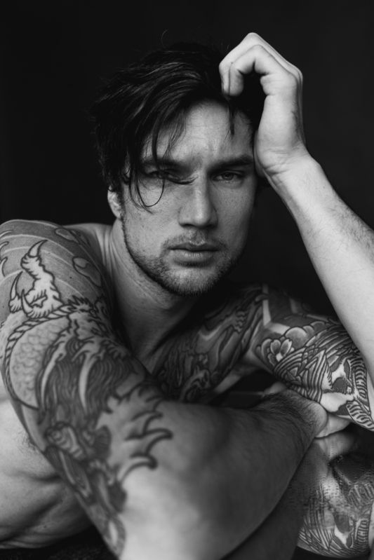 мужской портрет, мужчина, мужская съемка, black and white, male, men, актер, модель  фото превью