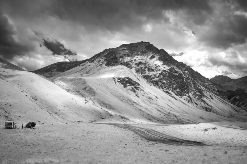 горы, кавказ, пейзаж, ик-фото Горы в ИК-спектре фото превью
