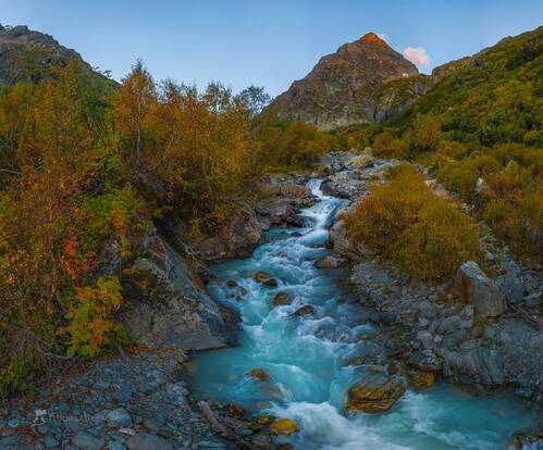 Разноцветье горной осени