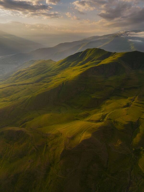 горы, Дагестан, Южный Дагестан, пейзаж, рассвет, террассы,  фото превью