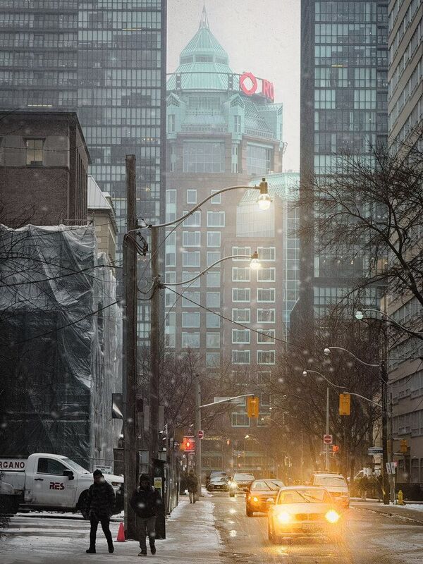 Toronto winter street фото превью