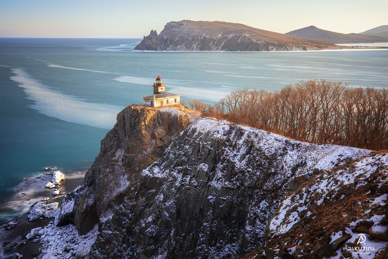 приморье, маяк, балюзек, пейзаж Приморье. Маяк Балюзек. фото превью
