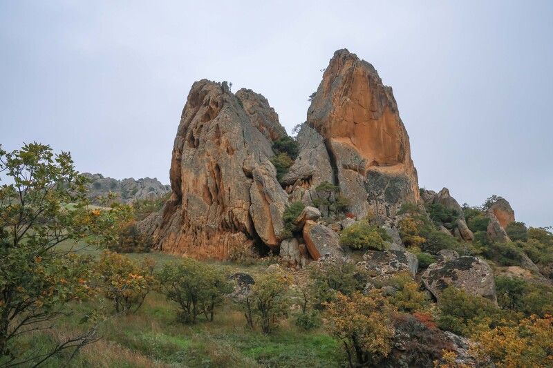 горы,гриф,пейзаж.осень.дагестан, Уши... фото превью