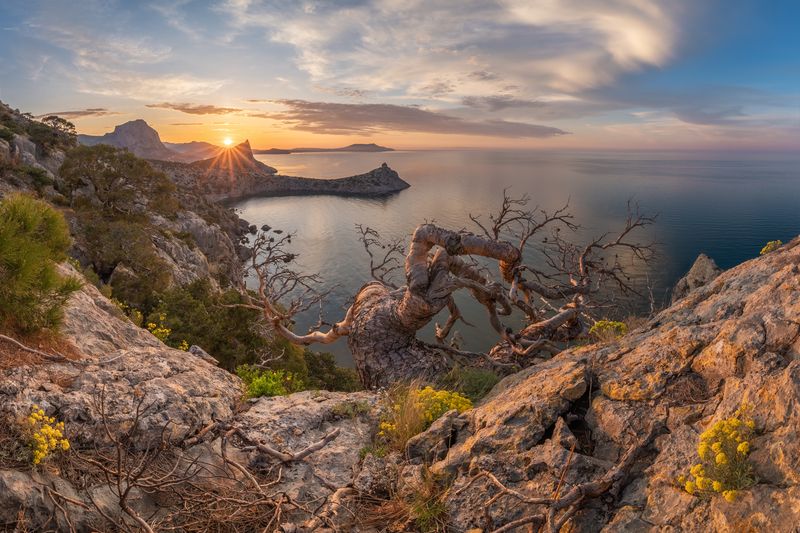 крым, новый свет, судак, черное море, пейзаж, природа, море, россия, восход, горы, crimea, novyi svet, sudak, black sea, landscape, nature, sea, russia, sunrise, mountains Утро в Новом Свете фото превью