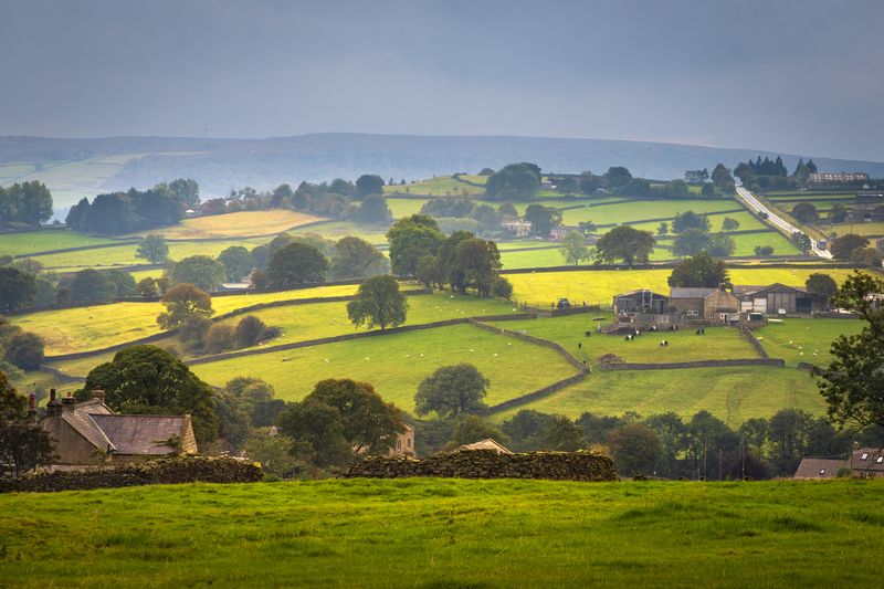 Сельский пейзаж фото превью