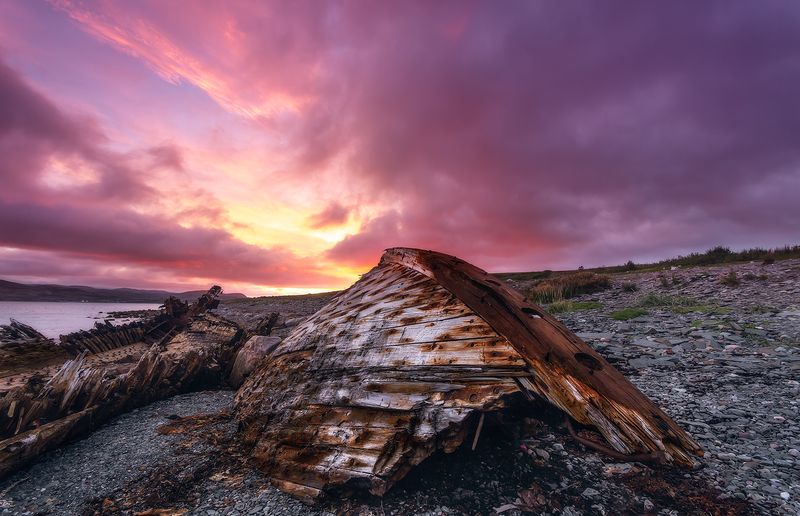 Яркие закаты полуострова Средний. фото превью