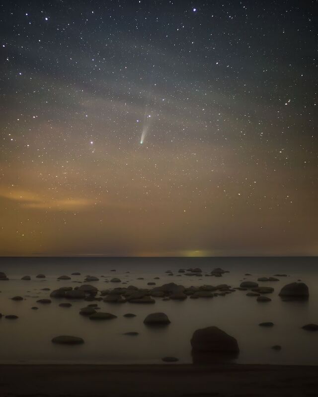 комета, космос, ночь *** фото превью