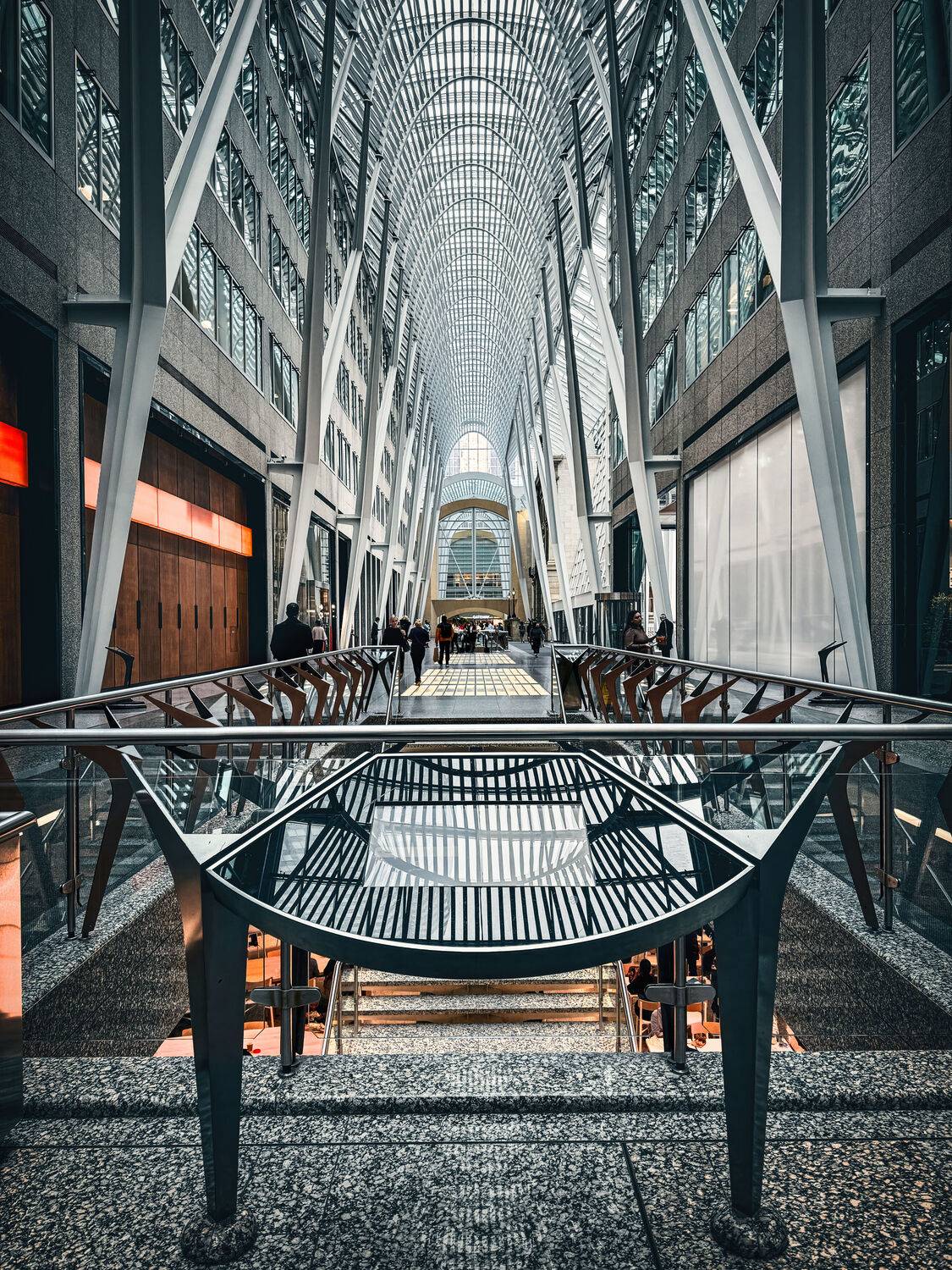 #architecture #modern #galleria #construction #light #frame #arch #perspective #steel #design #indoor #ueban #city, Shpek Andrey