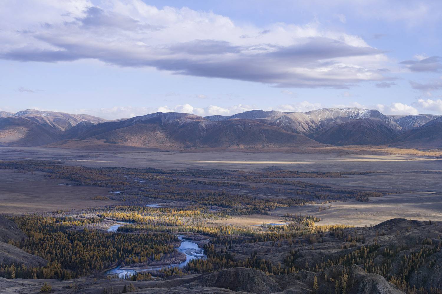алтай, осень, меандры, чуя, горы, Дейнекина Галина
